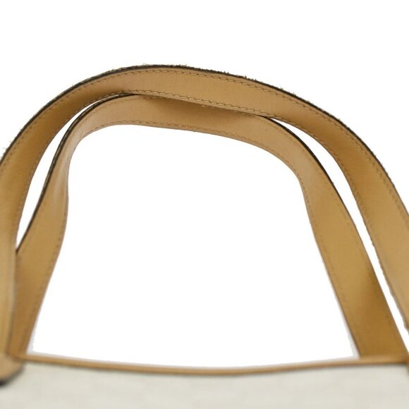 GUCCI Logo GG Shoulder Tote Bag PVC Leather White GHW Italy - Picture 9 of 16